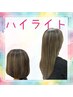 ハイライト＋ カラー　￥14850～　→　￥12780～