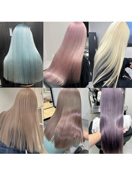カミカリスマカラー部門受賞渋谷有名サロン出身スタイリスト在籍☆ダメージレスで透明感溢れる上品カラー！