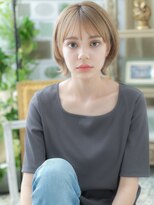 カバーヘア ブリス 川口(COVER HAIR bliss)&nbsp;透明感ミルクティーアッシュ小顔ウルフカットc6川口10代20代30代