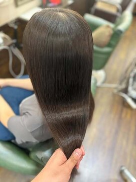 グラス 春吉1号店(glass) 【髪質改善】酸性ストレート+カット+4stepTR