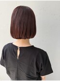 ミニボブ/ チェリーピンクブラウン