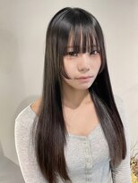 エイム(A-im)&nbsp;顔まわりカット×ワイドバング×髪質改善縮毛矯正