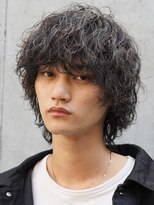 フィフス 名駅(fifth)&nbsp;名古波巻きスパイラル名駅シャドウパーマメンズウルフ無造作強め