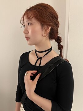 髪質改善カラー/オレンジベージュ