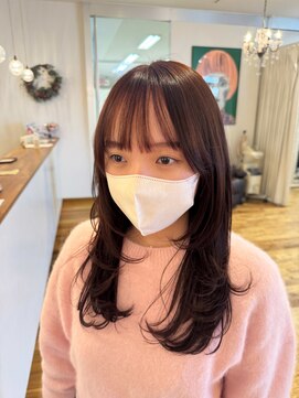 ルッツ(Lutz. hair design) 1/26 pink brownのレイヤーカット《後藤美樹》