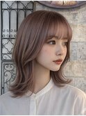 【四条烏丸】透明感ピンクラベンダー×ミディアムレイヤー