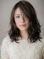 カバーヘア ブリス 北浦和(COVER HAIR bliss)&nbsp;黒髪抜け感ドライパーマエアリーミディアムA9北浦和30代40代