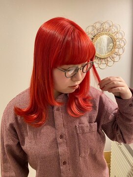 チャプター 問屋町(chapter) 髪質改善レッドオレンジケアブリーチダブルカラー韓国ヘア