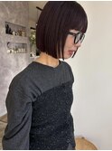 [佐賀/切りっぱなしボブ/艶髪/艶カラー/美髪還元トリートメント]