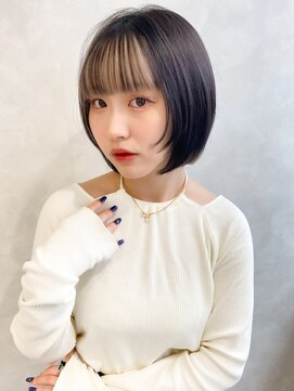 TLUUS 梅田茶屋町店【トゥルーズ】前髪&韓国レイヤー&ボブ&髪質改善【4/4~(予定)】 【TLUUSイメチェン前髪ピンクベージュクールショート】