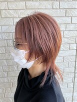 ヘア セラヴィ 城南(hair C'est La Vie)&nbsp;★ウルフカット×ペールピンク★