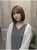 艶感たっぷりのナチュラルタッセルボブ