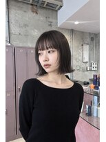 ユニオン(Union)&nbsp;透明感カラーの切りっぱなし外ハネボブ
