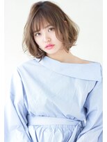 マリアバイアフロート(Maria by AFLOAT) 透明感クリアアッシュシースルーバング小顔な大人ひし形ボブ