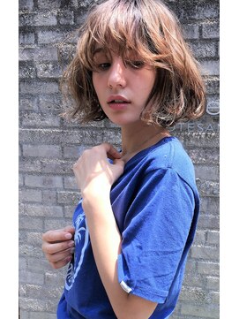 リマ(RIMA) 【RIMA】 外国人風☆クセ毛風なフレンチ質感ボブ