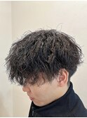波巻スパイラル/ダークアッシュ/ニュアンスパーマ