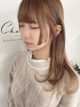 シェノン(Chainon.) ヌーディーベージュ　姫カット　セミロング【博多】