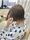切りっぱなしボブ ○。