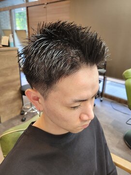 メンズ レオ 南森町店(men's LEO) 刈り上げスパイキーショート