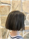 切りっぱなしミディアムボブ◎30代40代50代
