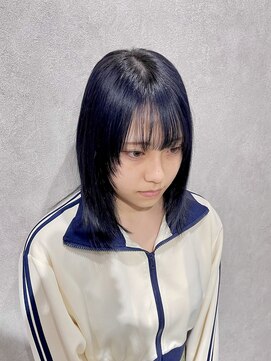 イト(ito) 青髪/ネイビーブルー/ブルーブラック/ブルーヘアカラー/HIRO