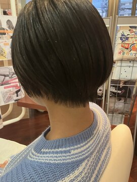 ヘアースペースブルーム プリュス 石橋店(HAIR SPACE BLOOM plus) 【石橋/ショート】髪質改善　白髪ぼかしハイライト、ヘアカラー