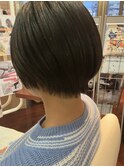 【石橋/ショート】髪質改善 白髪ぼかしハイライト、ヘアカラー
