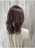 【湯田】秋のくすみピンクカラー