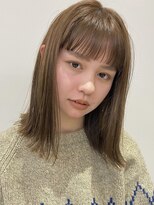 ノイカーム(noi Calm)&nbsp;顔周りレイヤーカットグレージュカラーくびれボブショートカット