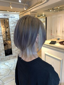 シャル 相模大野(shalu) 【村上】ペールグレー×ホワイトインナー≪shalu相模大野≫