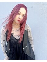ガルボ ヘアー(garbo hair)&nbsp;ハイトーンピンクカラー高知美容院10代20代