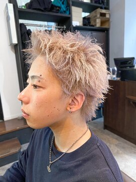 アイリーヘアデザイン(IRIE HAIR DESIGN) 【IRIE HAIR赤坂】スパイキーショート×ブリーチ×メンズカット