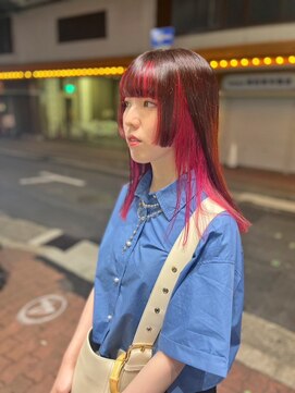 ホワイト 梅田(white) #ピンクレッド×ピンクブラウン