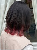レイヤーカット×インナーカラー