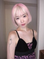 ユルク(JURK nagoya)&nbsp;【TAIKI NOGUCHI】ボブ×ペールピンク×ホワイトカラー