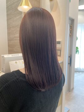 ポジ(poji) 艶髪　ロング　髪質改善カラー　縮毛矯正　質感ストレート