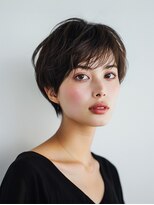 ピリオド(period.)&nbsp;マッシュショート/大人ショートボブ/グレーベージュ