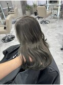 ☆9トーン☆ブリー無しカラーでオリーブグレージュ