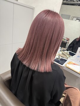 キートス(Kiitos) ピンクベージュ梅田ダブルカラーピンクカラー