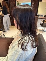ヘアリゾート粋 ティガ 池袋店(tiga)&nbsp;ロングウルフ/ダークブラウン