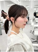 前髪顔まわり韓国ヘアレイヤーカットサイドバンク2wayバンク韓国