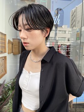 ヌード(NUDE) NUDE20代30代 ハンサムショート 大人ショートボブ黒髪ショート