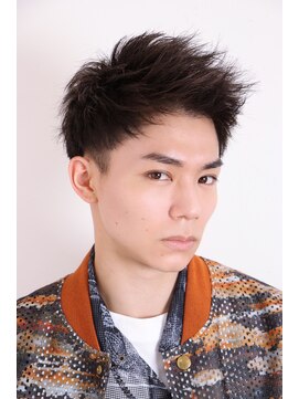 ネイビー(NAVY) 男らしさup ソフトモヒカン 刈り上げショート