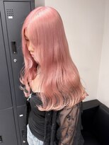 ベレーザ 渋谷(BELEZA) 16437ブリーチ&ダブルカラーコーラルオレンジモーヴピンク