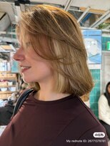 ロア インターナショナル 新宿店(LoA International)&nbsp;Balayage / ombre / long layer/ curtain bangs / Engdlish