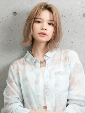 ニューヨークニューヨーク 守口店(NYNY) ミルクティーベージュ×外ハネボブ