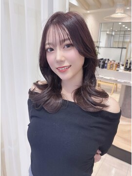 THE OSCAR齊藤/くびれミディアム×ツヤ感ショコラカラー