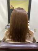 40代/カット＋明るい白髪染め/矯正なし