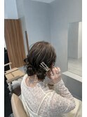 <入佐/ヘアセット>かわいいお団子２つ、ツインシニヨンアレンジ