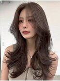 大人可愛い20代30代40代インナーカラー小顔ウルフレイヤーボブ